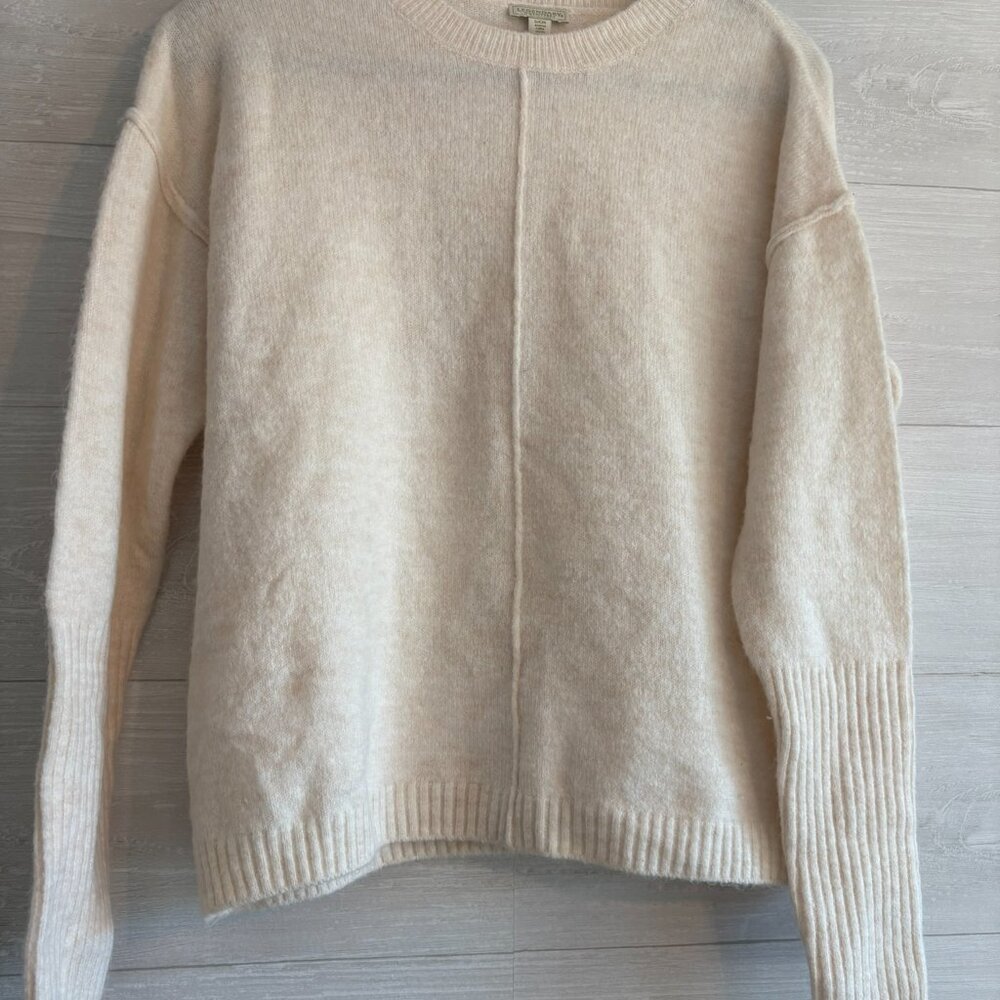 Legendary Outfitters Ladies' Soft & Cozy Crewneck Sweater, Cream Oatmeal, Small